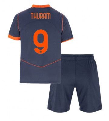 Inter Milan Marcus Thuram #9 Tredjetrøje Børn 2025-26 Kortærmet (+ Korte bukser)